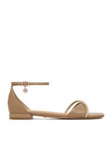 MEXX Sandały EO-CD25-185-1 Beżowy. Brązowe sandały Mexx, bez wzorów, ze skóry, bez obcasa, na płaskiej podeszwie, bez zapięcia. Za 299,99 zł.