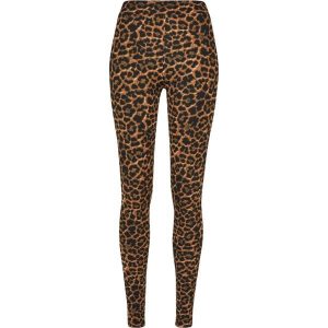Legginsy damskie Urban Classics Soft AOP GT. Brązowe legginsy Urban Classics, bez wzorów. Za 142,00 zł.