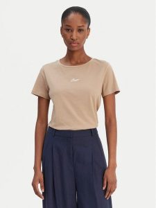 BOSS T-Shirt Elove 50554696 Brązowy Regular Fit. Brązowe t-shirty Boss, s, bez wzorów, z bawełny, bez kołnierzyka, bez ramiączek. Za 229,99 zł.