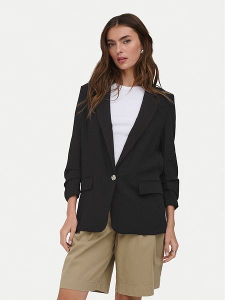 ONLY Marynarka Lita 15370275 Czarny Regular Fit. Czarne marynarki i żakiety ONLY, bez wzorów, z wiskozy. Za 217,99 zł.
