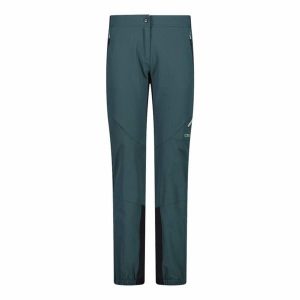 Spodnie softshell damskie CMP Fonda Pant. Zielone spodnie sportowe CMP, na zimę, bez wzorów, z softshellu, narciarskie. Za 384,99 zł.