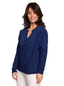 Be Wear Bluza w kolorze granatowym rozmiar: S. Niebieskie bluzy Be Wear, s, z aplikacjami, bez kaptura. Za 105,38 zł.