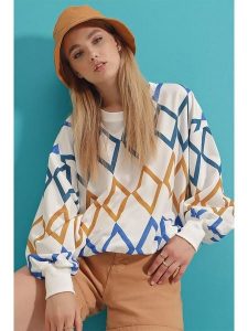 Happiness Istanbul Bluza w kolorze białym rozmiar: M. Białe bluzy Happiness Istanbul, m, bez wzorów, bez kaptura. Za 73,99 zł.