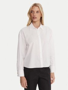 HUGO Koszula Elma 50550548 Biały Regular Fit. Białe koszule Hugo, bez wzorów, z bawełny, bez kołnierzyka, bez ramiączek. Za 499,99 zł.