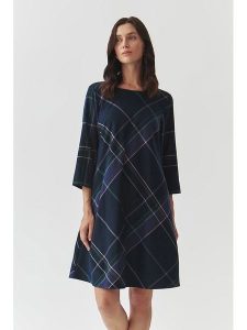 TATUUM Sukienka w kolorze granatowym rozmiar: 38. Niebieskie sukienki Tatuum, bez wzorów, bez kołnierzyka, bez ramiączek, midi. Za 152,98 zł.