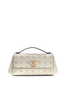 Guess Torebka 183011 Biały. Białe listonoszki Guess, z aplikacjami, ze skóry, bez dodatków. Za 525,99 zł.
