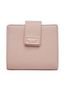 Nine West Portfel NW-W1-008-SS25 Różowy. Czerwone portfele Nine West, bez wzorów, z materiału. Za 69,99 zł.
