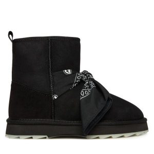 Śniegowce EMU Australia. Czarne buty zimowe EMU Australia, bez obcasa, bez zapięcia. Za 699,99 zł.
