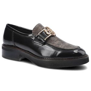 Czarne Półbuty Karino Damskie Eleganckie Obuwie. Czarne półbuty Karino, na jesień, bez wzorów, ze skóry, bez obcasa, na obcasie, bez zapięcia. Za 349,00 zł.