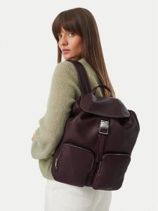 Calvin Klein Plecak Weebbing Strap Flap Backpack LV04F3645G Bordowy. Czerwone plecaki Calvin Klein. Za 584,99 zł.