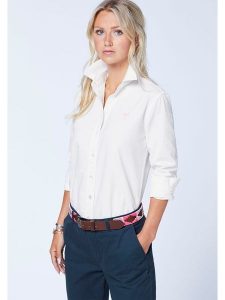 Polo Sylt Koszula - Regular fit - w kolorze białym rozmiar: XS. Białe koszule Polo Sylt, xs, bez wzorów, z bawełny, bez kołnierzyka, bez ramiączek. Za 140,20 zł.