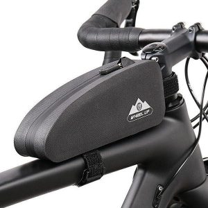 Torba rowerowa na ramę Wheel Up płetwa 0,9l. Czarne torebki klasyczne WHEEL UP, bez wzorów, bez dodatków. Za 79,99 zł.