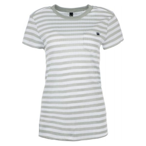 FOX T-Shirt Damski Striped Out Crew L Kremowy. T-shirty marki FOX. W wyprzedaży za 100,00 zł.