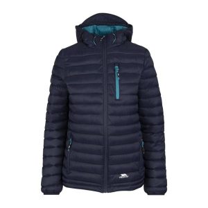 Trespass Lenka - Kurtka damska casual granatowa. Niebieskie kurtki Trespass, bez wzorów, z puchu, bez kaptura. Za 325,99 zł.