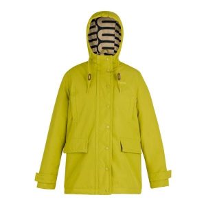 Kurtka Damska Orla Kiely Plain Mid Length Waterproof Jacket. Zielone kurtki Regatta, bez wzorów, bez kaptura. Za 254,99 zł.