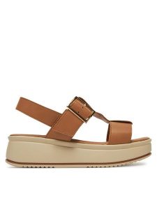 Lasocki Sandały ARC-4883-17 Brązowy. Brązowe sandały Lasocki, bez wzorów, ze skóry, bez obcasa, na koturnie, bez zapięcia. Za 135,99 zł.
