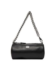 Tommy Jeans Torebka Tjw Chain Shoulder Bag AW0AW17893 Czarny. Czarne torebki klasyczne Tommy Jeans, bez wzorów, z jeansu, bez dodatków. Za 319,99 zł.