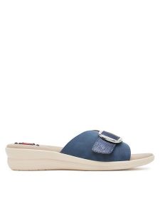 Go Soft Klapki LAH3T9092-3 Granatowy. Niebieskie klapki Go Soft, bez wzorów, z materiału, bez obcasa. Za 119,99 zł.