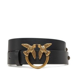 Pasek Damski PINKO. Czarne paski Pinko, bez wzorów. Za 359,99 zł.