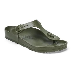 Birkenstock Gizeh EVA Japonki unisex. Zielone klapki Birkenstock, bez wzorów, bez obcasa. Za 189,99 zł.