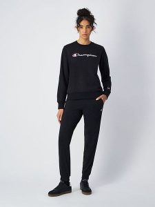 Champion Spodnie dresowe w kolorze czarnym rozmiar: XL. Czarne spodnie dresowe Champion, xl, bez wzorów, z dresówki. Za 101,70 zł.