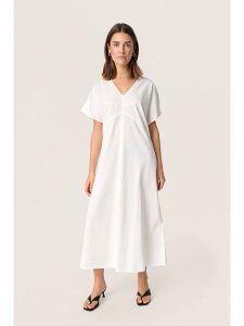 Soaked in Luxury Sukienka w kolorze białym rozmiar: L. Białe sukienki Soaked in Luxury, l, bez wzorów, z bawełny, bez kołnierzyka, bez ramiączek, maxi. Za 173,99 zł.