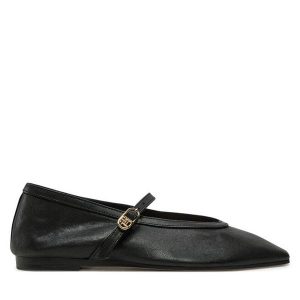 Baleriny Tommy Hilfiger. Czarne balerinki TOMMY HILFIGER, bez wzorów, bez obcasa, bez zapięcia. Za 419,99 zł.