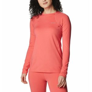 Koszulka termiczna damska Columbia Mwt Stretch W LS Top. Czerwone koszule nocne Columbia, bez wzorów, bez ramiączek. Za 219,00 zł.