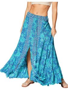 Ipanima Spódnica w kolorze turkusowo-niebieskim rozmiar: 34-40. Niebieskie spódnice Ipanima, bez wzorów, klasyczne, maxi. Za 65,99 zł.