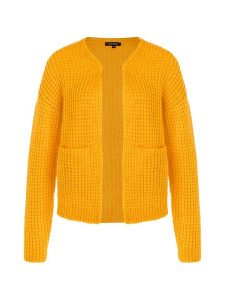 More & More Kardigan w kolorze pomarańczowym rozmiar: 42. Pomarańczowe kardigany More & More, bez wzorów, ze splotem, bez ramiączek. Za 212,95 zł.