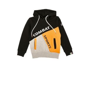 Bluza z kaptur na co dzień na siłownię. Brązowe bluzy LEONE 1947 APPAREL, bez wzorów, z bawełny, bez kaptura. W wyprzedaży za 101,80 zł.