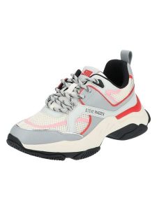 Steve Madden Sneakersy w kolorze szaro-czerwonym rozmiar: 38. Czerwone trampki Steve Madden, bez wzorów, z materiału, bez zapięcia. Za 217,99 zł.