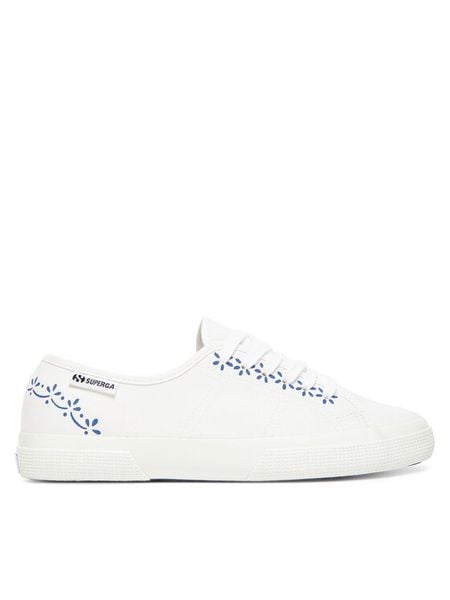 Superga Tenisówki S71473W 3750 Biały. Białe trampki Superga, bez wzorów, z materiału, bez zapięcia. Za 159,99 zł.