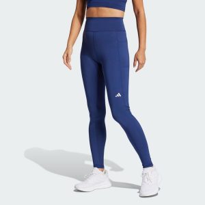 Legginsy Own the Run Full-Length. Niebieskie legginsy ADIDAS, bez wzorów, z materiału. W wyprzedaży za 227,90 zł.