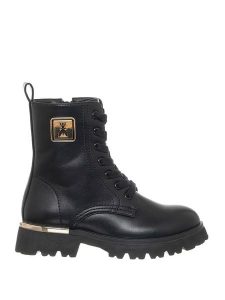 Patrizia Pepe Botki w kolorze czarnym rozmiar: 38. Czarne botki Patrizia Pepe, bez wzorów, bez obcasa, bez zapięcia. Za 448,99 zł.