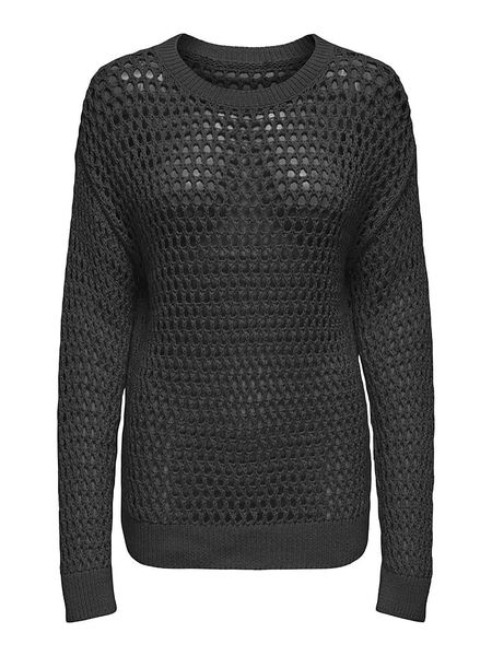 ONLY Sweter w kolorze czarnym rozmiar: S. Czarne swetry oversize ONLY, s, bez wzorów, ze splotem, bez ramiączek. Za 78,28 zł.