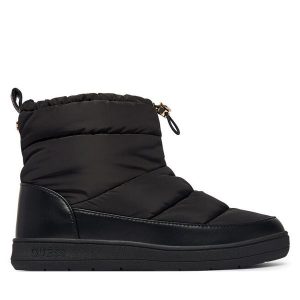 Śniegowce Guess. Czarne buty zimowe Guess, bez obcasa, bez zapięcia. Za 494,99 zł.