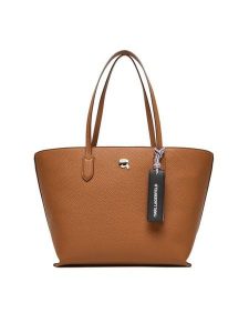 KARL LAGERFELD Torebka A4W30002 Brązowy. Brązowe shopper bag KARL LAGERFELD, bez wzorów, ze skóry, bez dodatków. Za 799,99 zł.