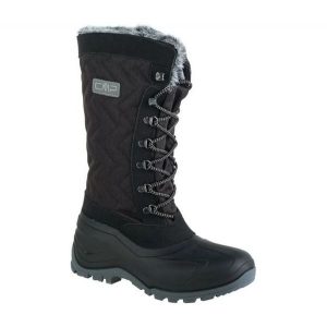 Buty CMP Nietos W 3Q47966-U973 czarne. Czarne buty zimowe z materiału, bez obcasa, bez zapięcia. Za 544,21 zł.