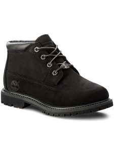 Timberland Trapery Af Nellie Chukka 23398 Czarny. Czarne buty zimowe Timberland, z nubiku, bez obcasa, bez zapięcia. Za 649,99 zł.