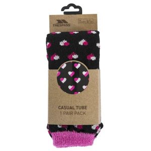 Trespass Inverso - Skarpetki z podszewką w stylu Casual czarne serca. Białe skarpetki Trespass, bez wzorów. Za 192,99 zł.