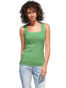Heine Top w kolorze zielonym rozmiar: 34. Zielone topy Heine, bez wzorów, z bawełny, bez kołnierzyka, bez ramiączek. Za 43,99 zł.