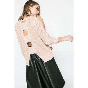 Guess Jeans - Sweter Alba. Swetry oversize marki Guess Jeans. W wyprzedaży za 219,90 zł.