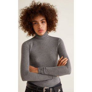 Mango - Bluzka Swan. Golfy marki Mango. W wyprzedaży za 29,90 zł.