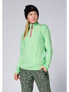 Chiemsee Bluza polarowa w kolorze zielono-różowym rozmiar: M. Zielone bluzy Chiemsee, m, bez wzorów, z polaru, bez kaptura. Za 139,87 zł.