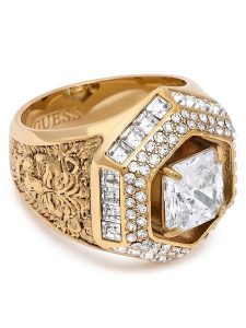 Guess Pierścionek JUBR06 187JW Złoty. Żółte pierścionki Guess, metalowe. Za 336,99 zł.