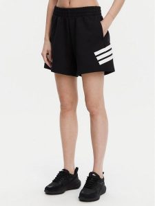 Adidas Szorty sportowe Future Icons 3-Stripes JC5443 Czarny Loose Fit. Czarne spodenki sportowe ADIDAS, s, bez wzorów, z bawełny. Za 139,99 zł.