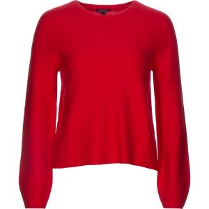 Sweter w kolorze czerwonym. Czerwone swetry klasyczne marki Marc O'Polo, z kaszmiru, z okrągłym kołnierzem. W wyprzedaży za 391,95 zł.