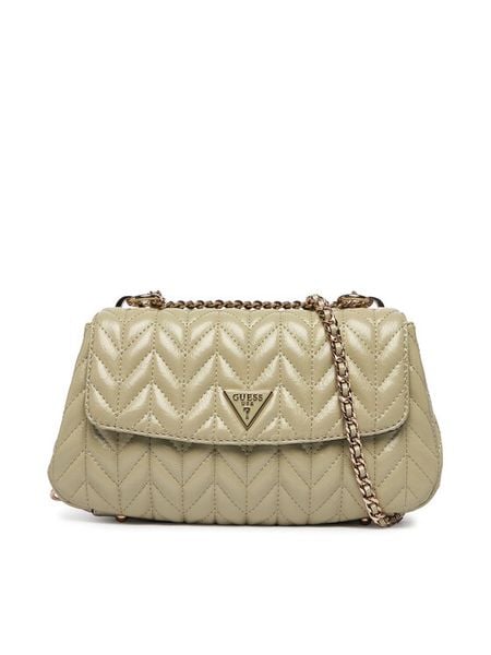 Guess Torebka Cheryl HWTQ97 20210 Zielony. Zielone torebki klasyczne Guess, z aplikacjami, ze skóry, bez dodatków. Za 699,99 zł.
