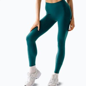 Legginsy do jogi damskie JoyInMe Oneness Ease 7/8. Zielone legginsy Joy in me, bez wzorów, z elastanu. Za 379,99 zł.